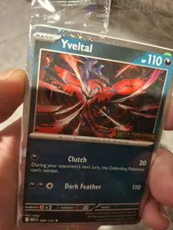 Pokemon - Yveltal - 088/132 - MEG - Promo - Cosmos Holo - Stamped - 1x Swirl -NM - Image 5