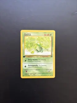 1st Edition Oddish - Team Rocket - #63/82 - Vintage Pokemon Card 2000 WOTC - Image 1