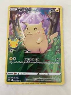 Pokemon TCG - Pikachu 5/25 - Celebrations 25th - Holo Rare NM - Image 1