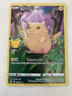 Pokemon TCG - Pikachu 5/25 - Celebrations 25th - Holo Rare NM - Image 3