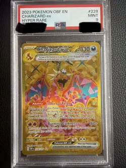 Pokemon SV03 Obsidian Flames Charizard ex 228/197 Hyper Rare Holo EX PSA 9 - Image 1