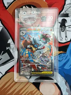 Pokemon Mega Lucario EX 179/132 Me01 Special Illustration Rare Holo TAG 10 - Image 1