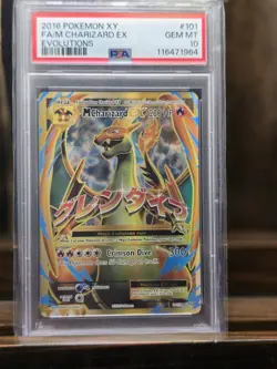 Pokemon TCG M Charizard EX #101/108 Evolutions, PSA Gem MT 10 - Image 1