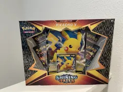 Pokemon TCG Shining Fates Collection Pikachu V - New/Factory Sealed Mint Rare - Image 1