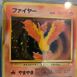 1997 Pokemon Japanese Fossil Moltres Holo PSA 9 Mint Vintage WOTC Era - Image 4