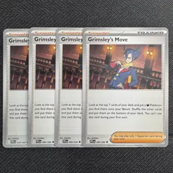 4x Grimsley's Move | Phantasmal Flames | 090/094 NM | C | Pokemon TCG Playset - Image 1