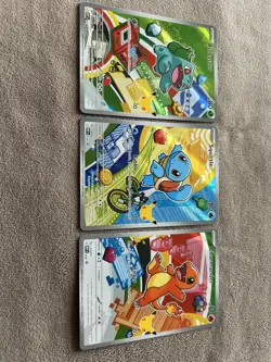Pokemon First Partner Illustration Collection Series 1 Kanto Gen 1 Starters Set - Image 5
