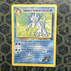 2000 Pokemon Gym Challenge Sabrina's Golduck 30/132 Rare - Non-Holo - Image 1