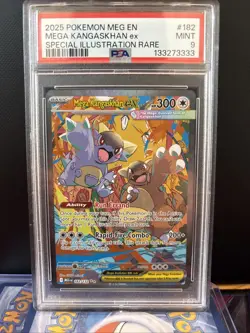 Pokemon TCG PSA 9 Mint Mega Kangaskhan EX 182/132 Special Illustration Rare - Image 1