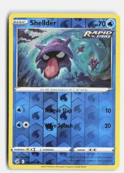 Shellder 050/264 Fusion Strike Common Pokemon Reverse Holo NM - Image 1
