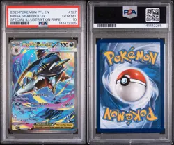 MEGA SHARPEDO EX #127 SPECIAL ILLUSTRATION RARE 2025 POKEMON PHANTASMAL - Image 3