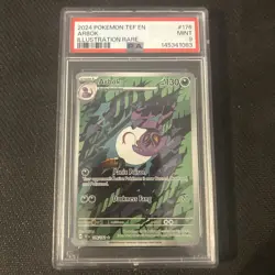 Pokemon Arbok Temporal Forces #176 Illustration Rare Holo English PSA 9 Mint - Image 1
