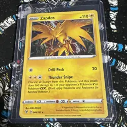 Zapdos 48/185 Vivid Voltage English 2020 Holo Pokemon TCG NM - Image 2