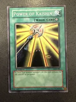 Power of Kaishin LOB-044 Legend of Blue Eyes 1st Edition LP Yugioh - Image 1