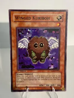 Yugioh! Winged Kuriboh - TLM-EN005 - Super Rare - 1st Edition MP + HOLO BLEED - Image 1