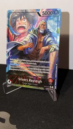 One Piece Silvers Rayleigh (Alternate Art) Leader OP12-001 Legacy of the Master - Image 3