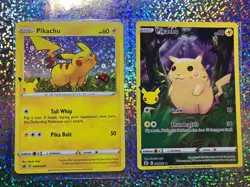 2021 Pokemon TCG Sword & Shield Celebrations Rare Holo 005/025 Pikachu - Image 1