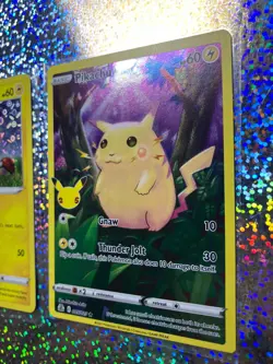 2021 Pokemon TCG Sword & Shield Celebrations Rare Holo 005/025 Pikachu - Image 3