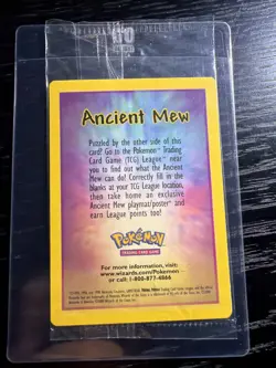 Private Listing - Ancient Mew SEALED Pokemon Unopened 2000 Movie Promo Holo Card - Image 1