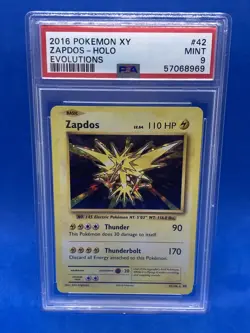 Zapdos - 42/108 - Rare Holo - XY Evolutions - Pokemon Card - PSA 9 NM - Image 1