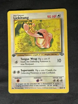 Lickitung 1st Edition #38/64 POKEMON Jungle card - Image 1