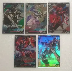 Lot of 5 Japanese Mobile Suit Gundam Arsenal Base Master Rare Card set - Image 1