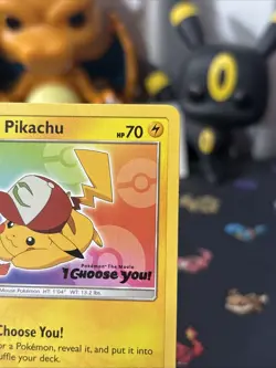 Ash's Pikachu TCG SM108 2017 Promo Card Pokemon 'I Choose You' Movie Promo Wow!! - Image 4
