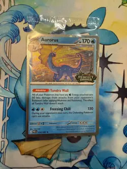1x Pokemon Aurorus Perfect Order Promo Holo Card 024/088 Stage 2 TCG SEALED - Image 1