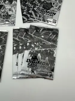 Digimon Card Game Lot Of 11 Promo Card Packs Great Dash Double Diamond Etc - Image 2