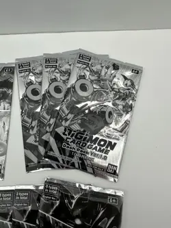 Digimon Card Game Lot Of 11 Promo Card Packs Great Dash Double Diamond Etc - Image 4