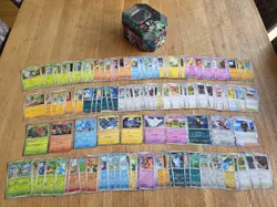 169x Obsidian Flames Pokemon TCG Bundle pokemon cards with Tin *NO DUPES* - Image 1