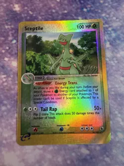 Sceptile 20/109 EX Ruby & Sapphire Reverse Holo Rare LP Pokemon Card - Image 1