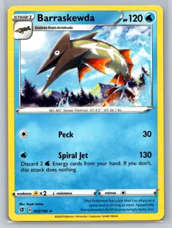 Barraskewda #053/192 SWSH02: Rebel Clash Rare - Pokemon Cards G2 - Image 1