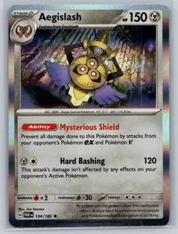 Aegislash #134/182 SV04: Paradox Rift Holo Rare - Pokemon Cards B95 - Image 1