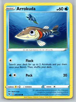 Arrokuda #041/185 SWSH04: Vivid Voltage Common - Pokemon Cards H26 - Image 1