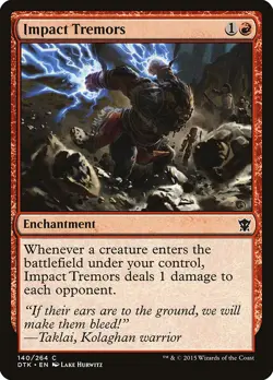 MTG Impact Tremors [Dragons of Tarkir] Lightly Played Magic - Image 1