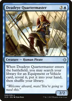 MTG Deadeye Quartermaster [Ixalan] Lightly Played Magic - Image 1