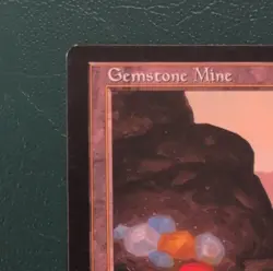 Wizards of the Coast Gemstone Mine MTG Weatherlight Land Uncommon 1997 Brom - Image 2