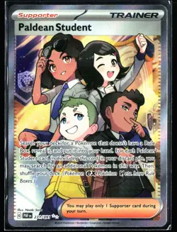 2024 Scarlet & Violet - Paldean Fates Paldean Student #231 Full Art Holo Pokemon - Image 1