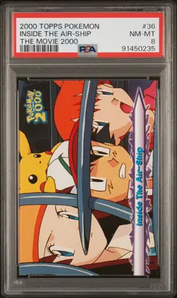 Topps Pokemon The Movie 2000 Inside The Air-Ship #36 PSA 8 - Image 1