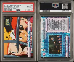 Topps Pokemon The Movie 2000 Inside The Air-Ship #36 PSA 8 - Image 3