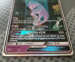 Pokemon Mewtwo GX TCG Shining Legends Holo Card 78/73 Secret Rare - Image 2