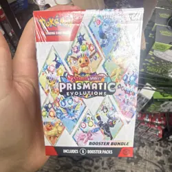 Pokemon TCG Scarlet & Violet Prismatic Evolutions Booster Bundle - 6 Packs - Image 1