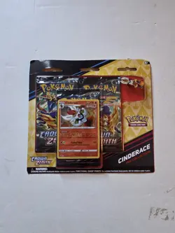 Lot Of 2 Pokemon Crown Zenith Cinderace/ Rillaboom Pin Collection 3 Pack Blister - Image 2