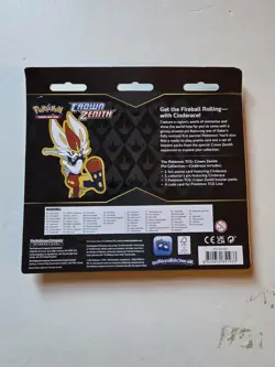 Lot Of 2 Pokemon Crown Zenith Cinderace/ Rillaboom Pin Collection 3 Pack Blister - Image 3