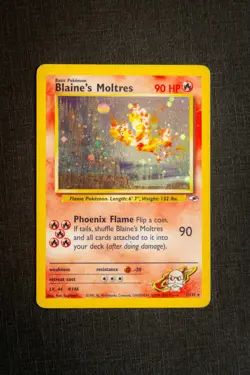 Blaine’s Moltres | #1/132 Pokemon Gym Heroes | Holo Rare MP - Good for Binder - Image 1