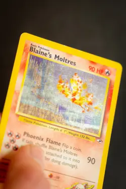 Blaine’s Moltres | #1/132 Pokemon Gym Heroes | Holo Rare MP - Good for Binder - Image 3