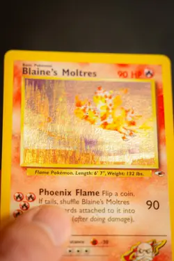 Blaine’s Moltres | #1/132 Pokemon Gym Heroes | Holo Rare MP - Good for Binder - Image 4