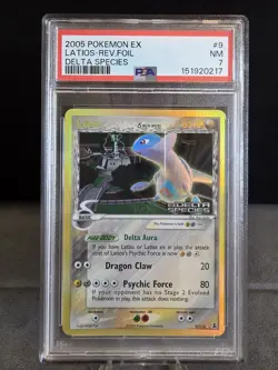 Pokemon Latios EX Delta Species Reverse Holo 9/113 PSA 7 Nintendo 2005 - Image 3