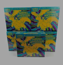 Pokemon Ascended Hero’s Etb lot of 5 - Image 2
